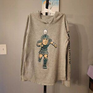 Youth Girls Michigan Spartans Girls Sz 12 Hooded Glitter Shirt 5th & Ocean
